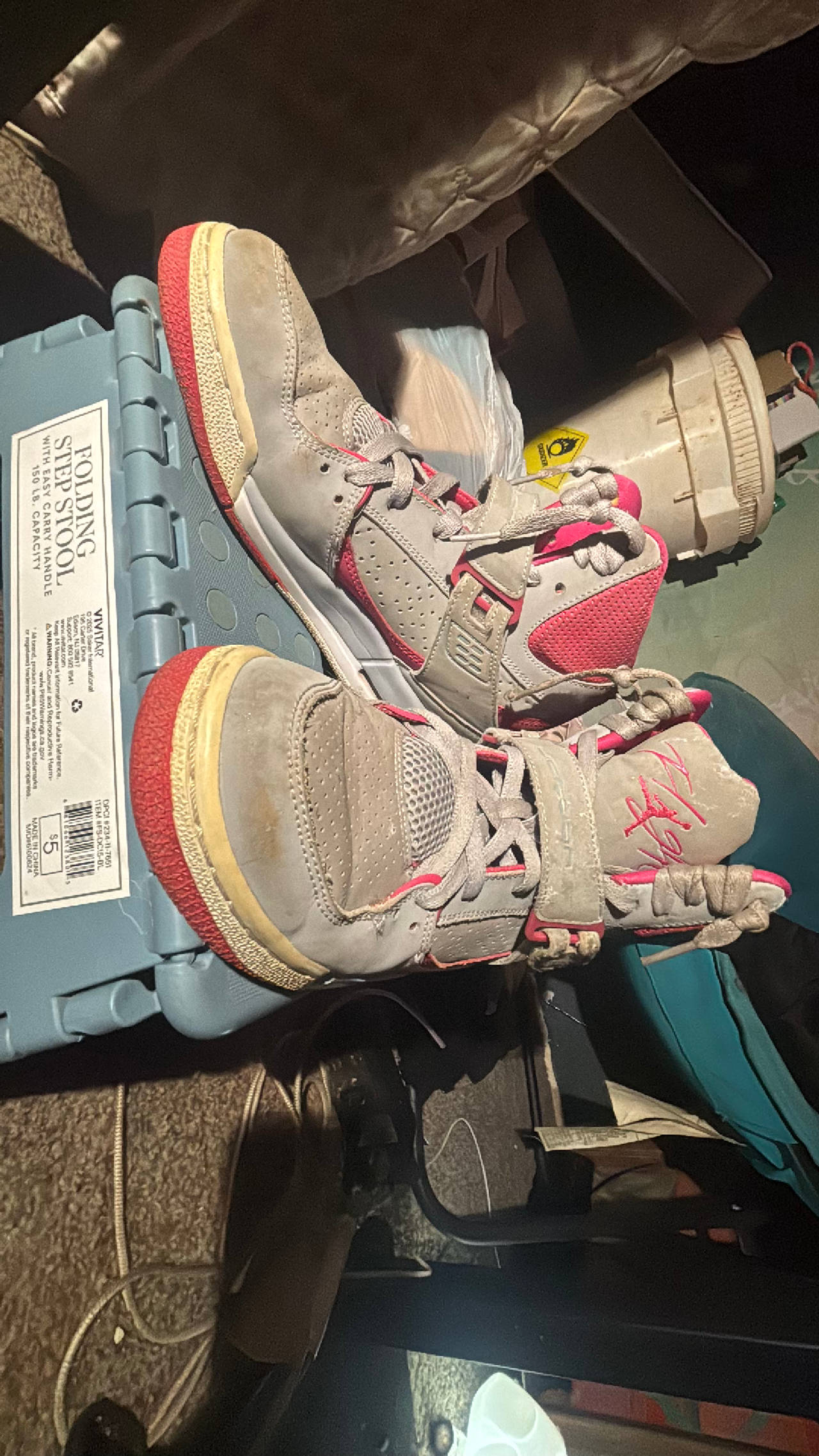 Jordan Flight 45 High Grey Pink