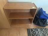 Wooden 2-Shelf Bookcase - Image 1