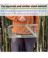 Heavy-duty squirrel trap for live animals (no assembly required), 17 x 7 x 7 inc - Image 3