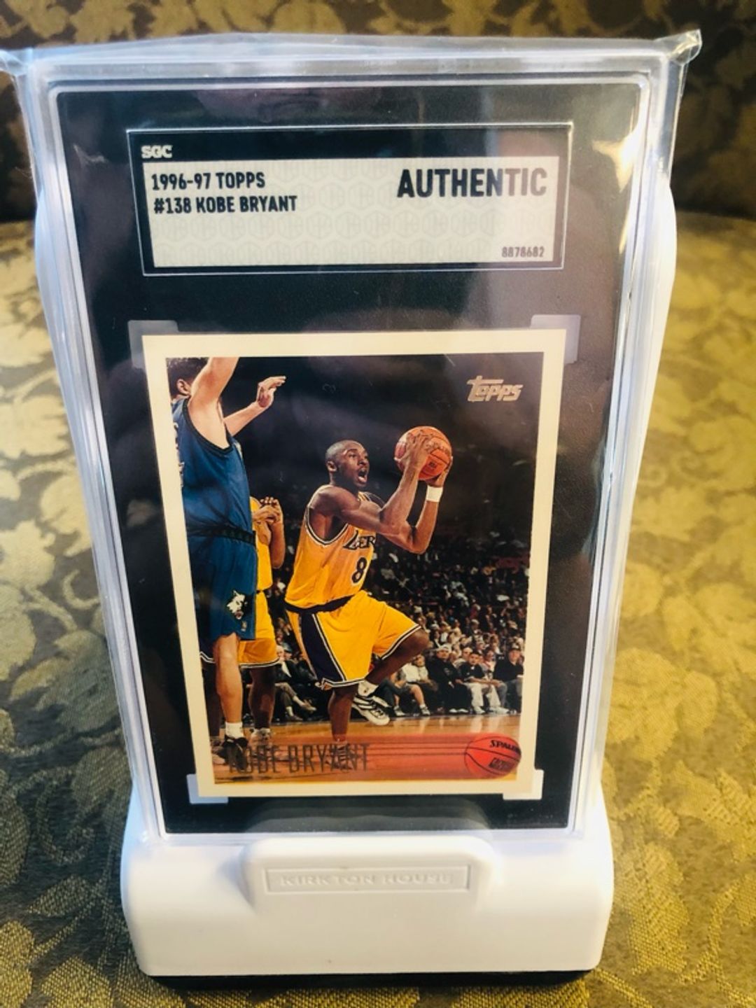 Topps Kobe Bryant 1996 Rookie SGC Card #138 Authentic No Qualifiers