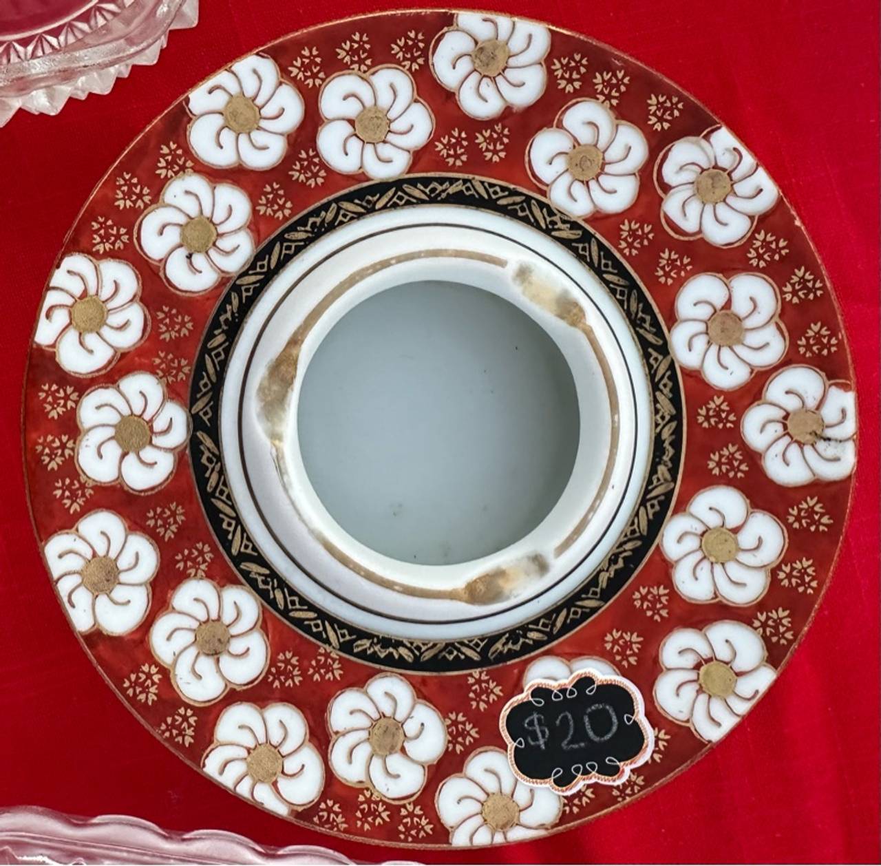 Vintage Japanese Imari porcelain ashtray