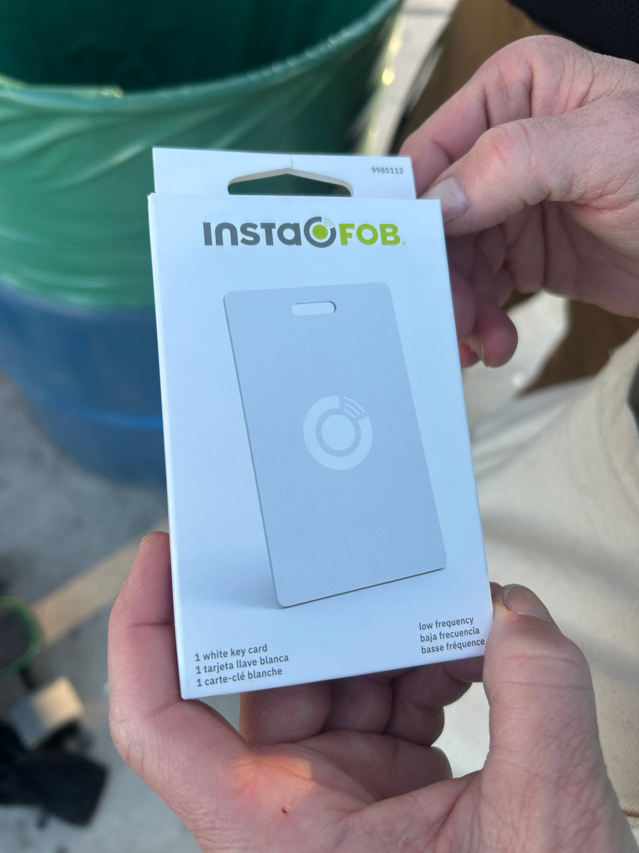 InstaFob Low Frequency White Key Card
