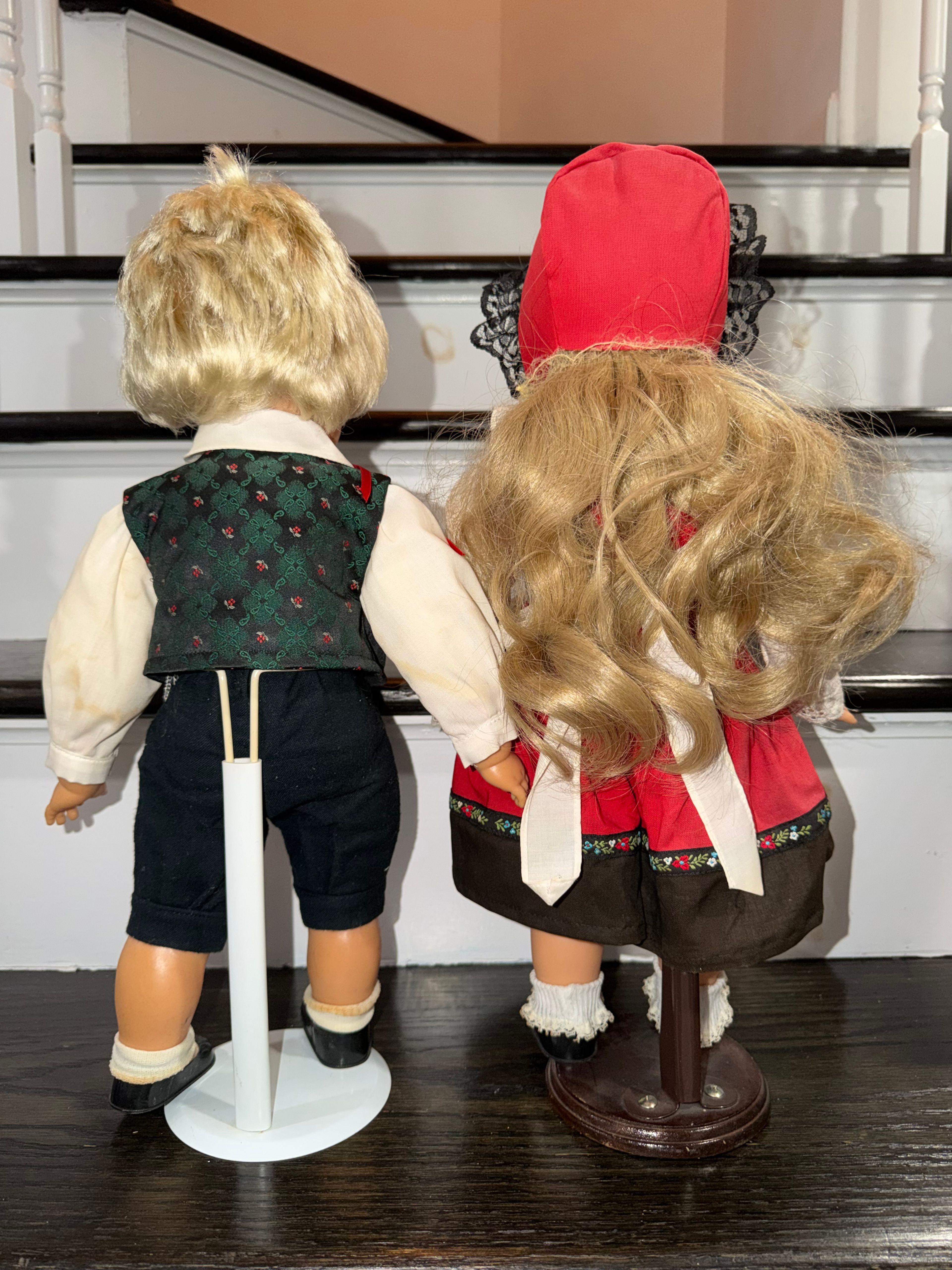 Engel Puppe German Dolls Boy & Girl Made in Germany Lot Set Collection - Image 6