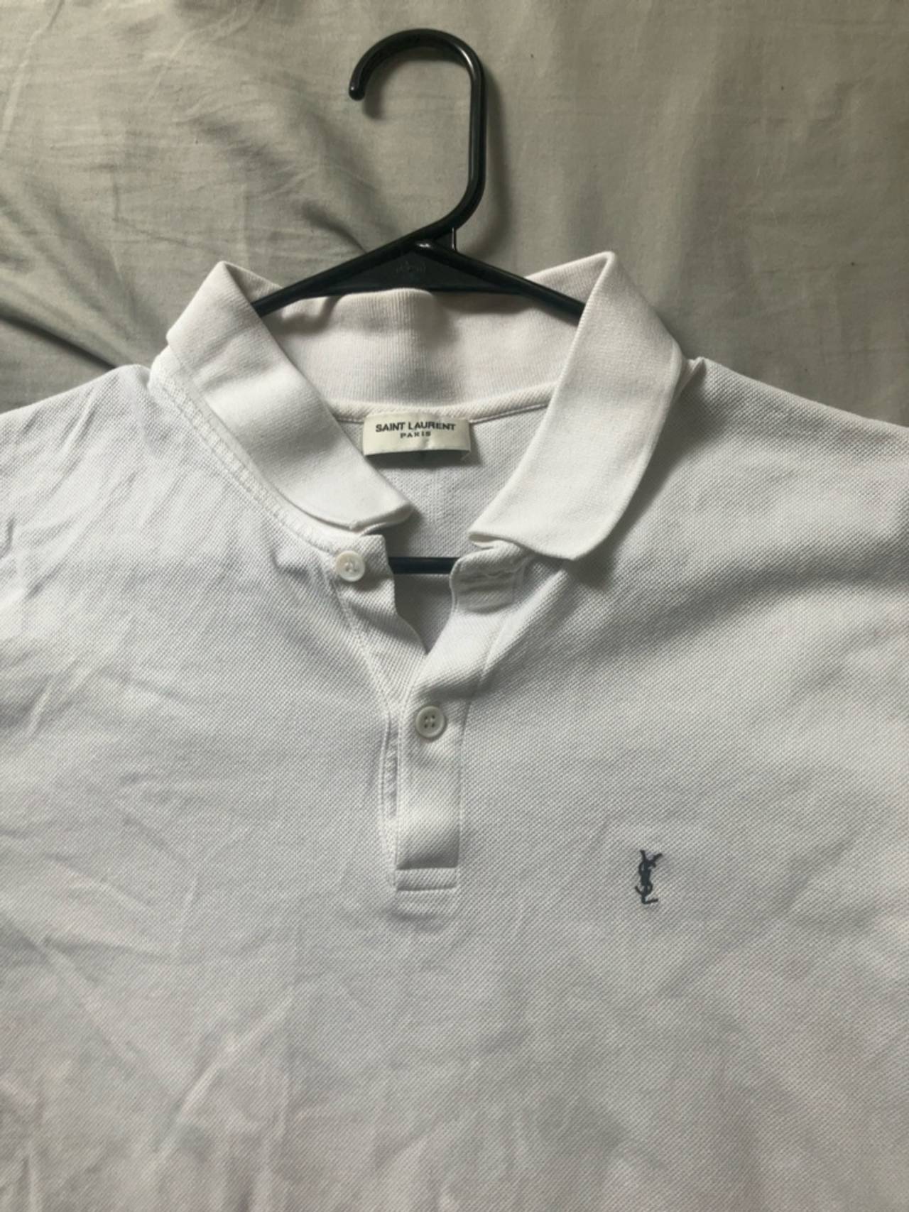 Yves Saint Laurent White Polo Shirt