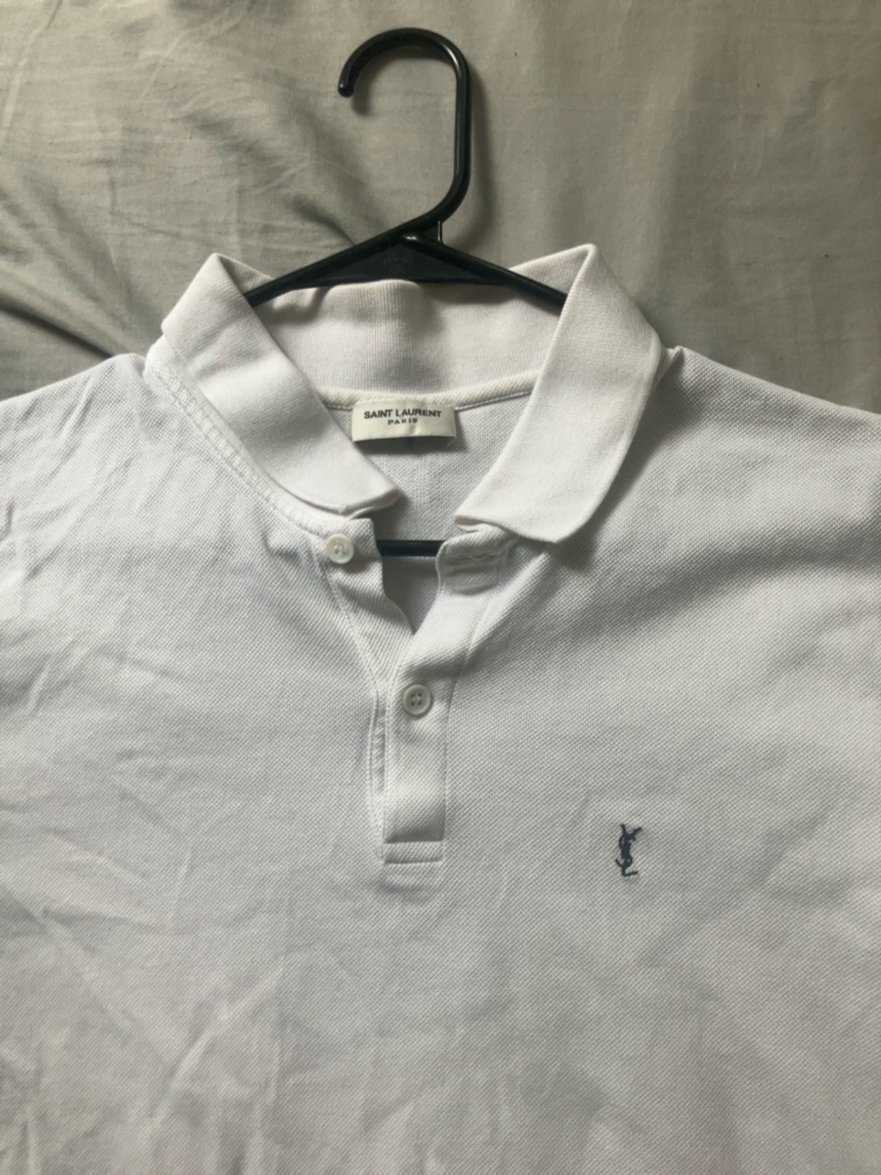 Yves Saint Laurent White Polo Shirt