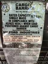 Milford Cargo Barrier VW Caddy Maxi Life - Image 2