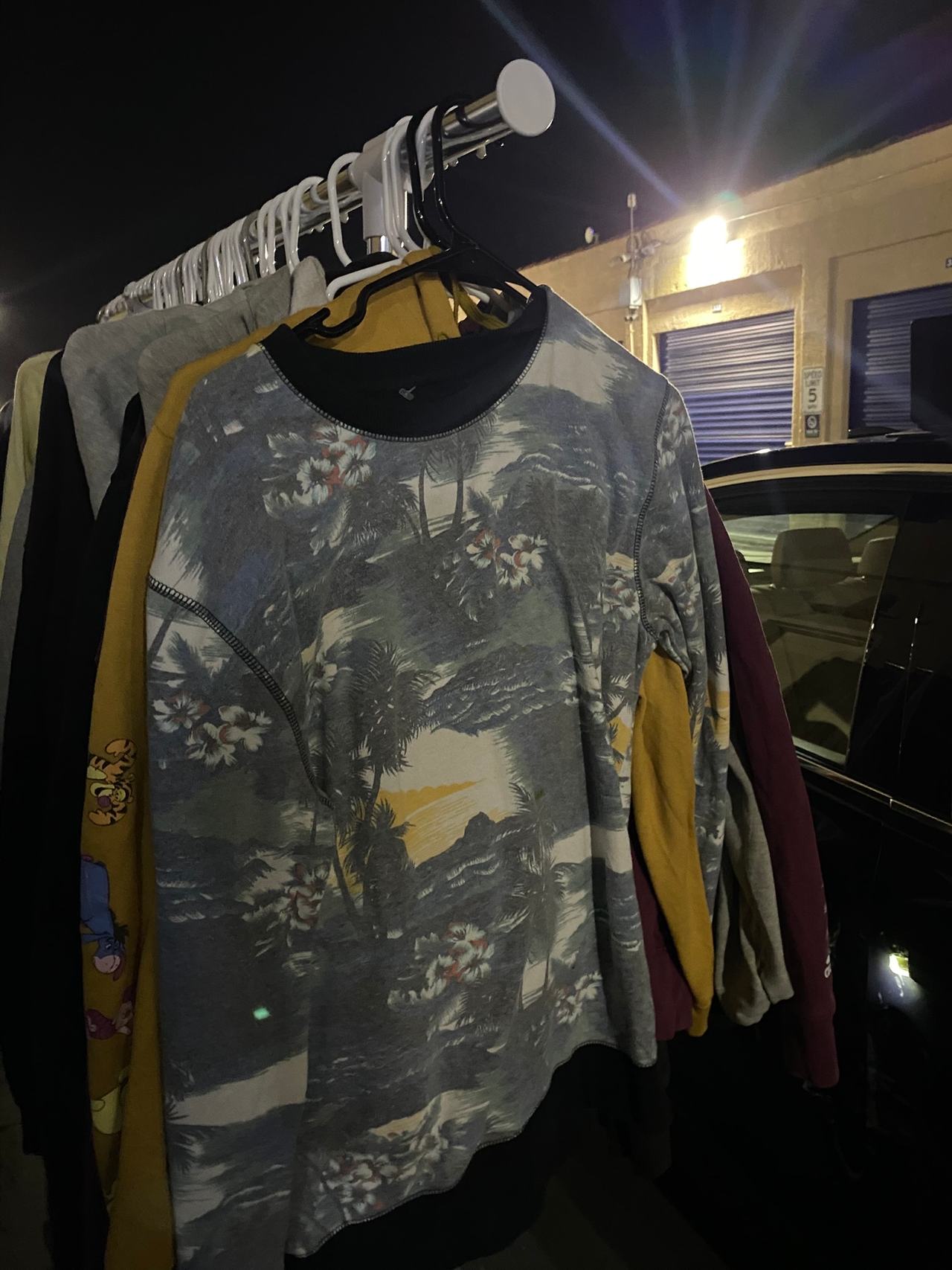 Hawaiian Print Sweatshirt