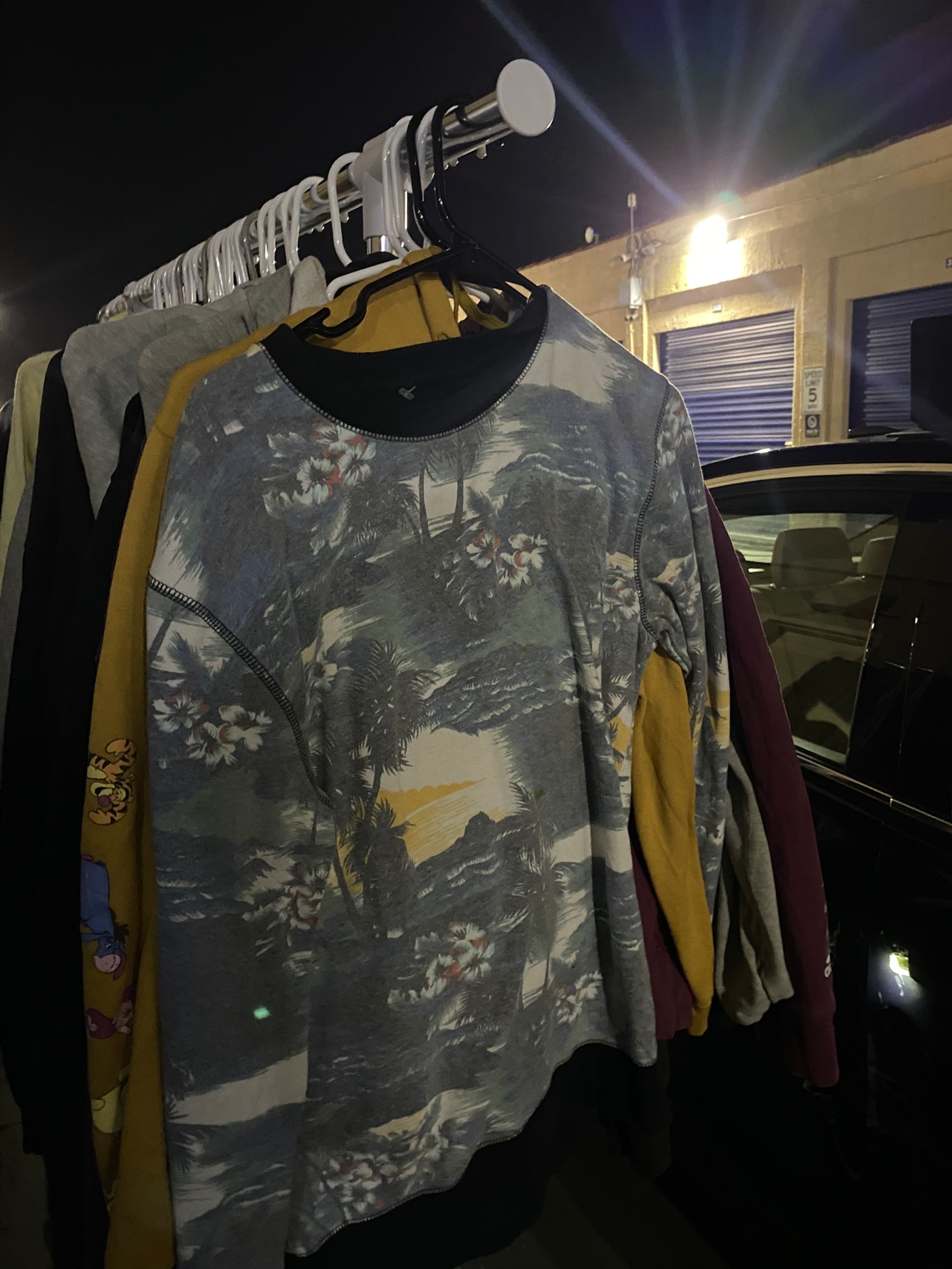 Hawaiian Print Sweatshirt