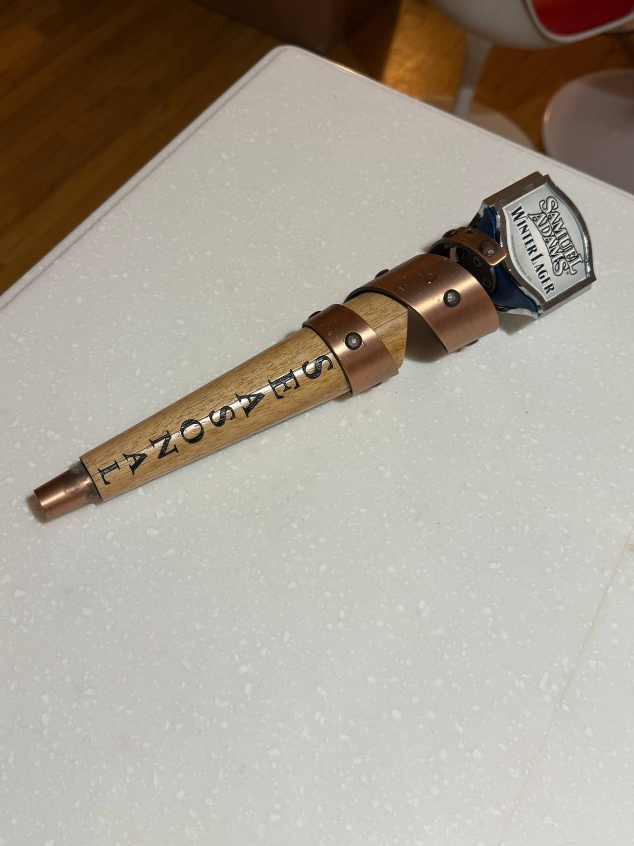 Samuel Adams Winter Lager Seasonal Beer Tap Handle