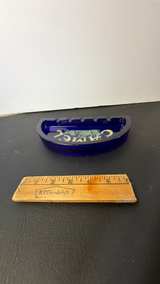 Camel Cobalt Blue Glass Half Moon Ashtray - Image 3