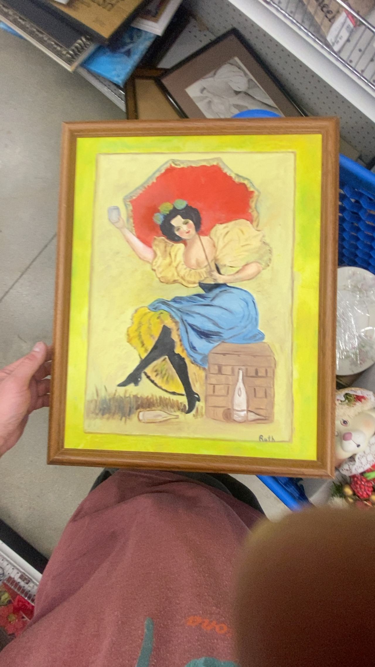 Vintage Burlesque Dancer Art Print (c. 1899)