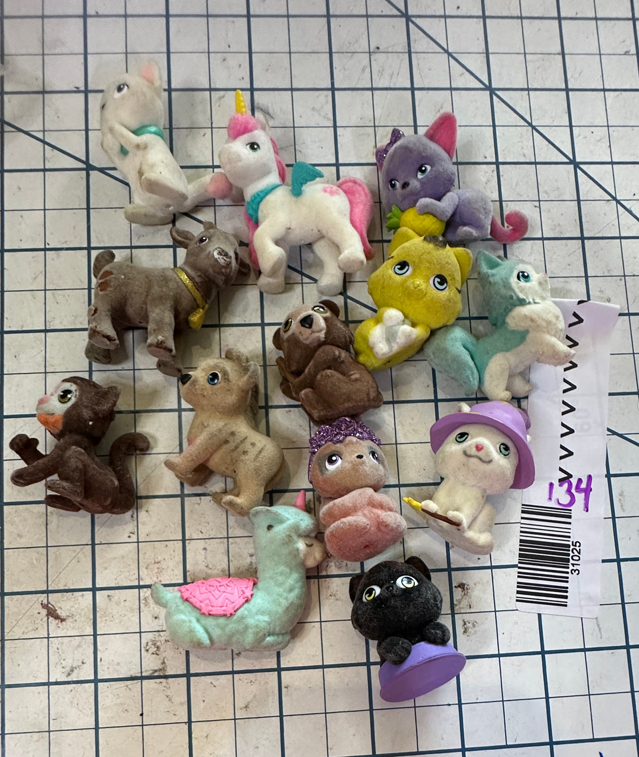 Puppy Kitten in my Pocket mini flocked animal bundle collectibles 134