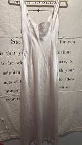 Meshki Cut-out front Satin Maxi Dress Champagne: M - Image 2