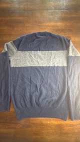 Neiman Marcus Cashmere Striped Crewneck Sweater Medium - Image 3
