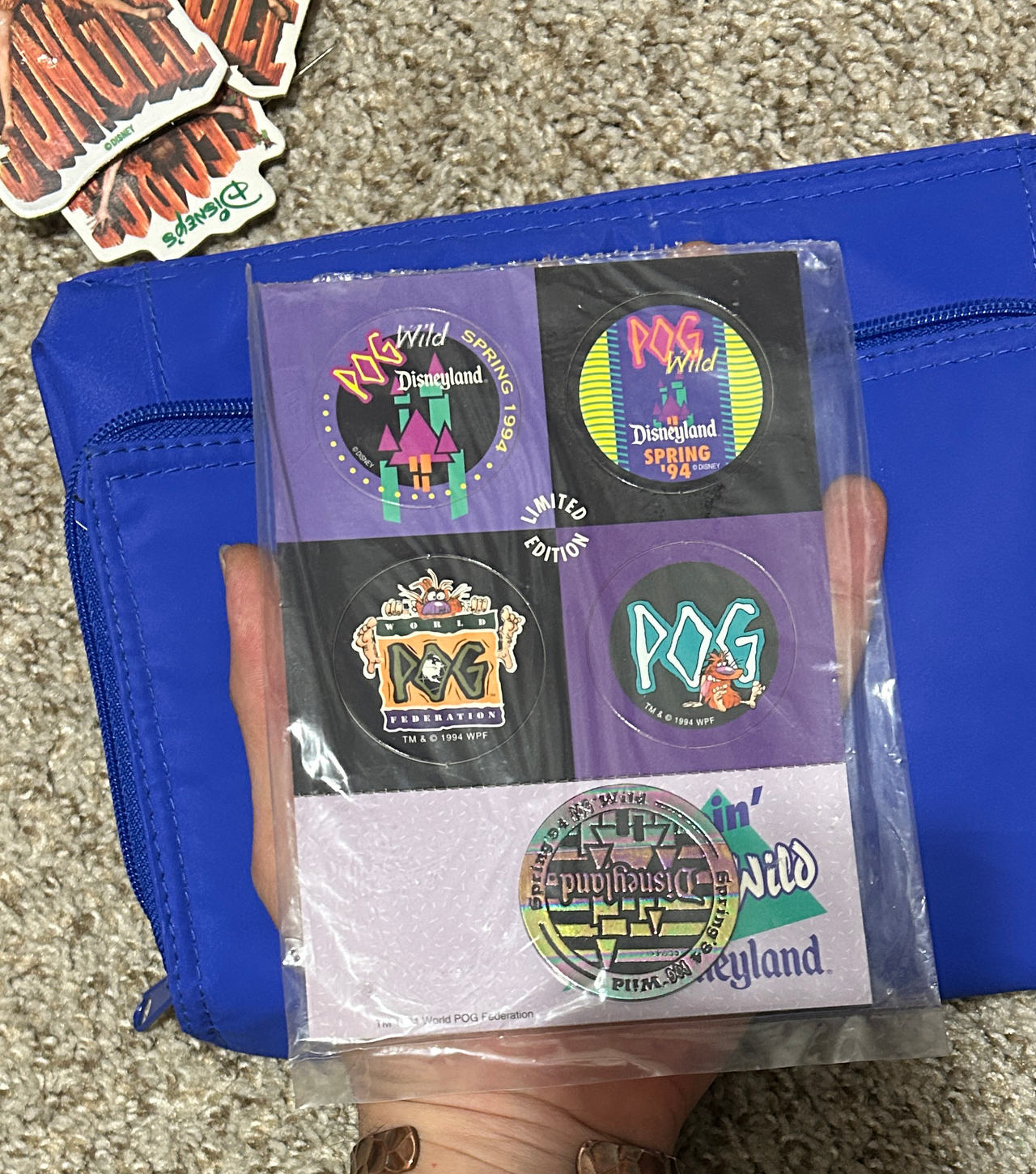 World POG Federation Disneyland Spring 1994 Limited Edition Set
