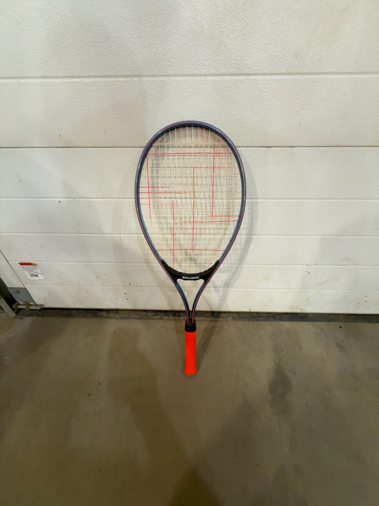Spalding Skill Builder Adult Tennis Racquet Navy Blue 3 3/8"