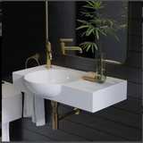 Modern Wall-Mounted Floating Bathroom Sink - Image 5