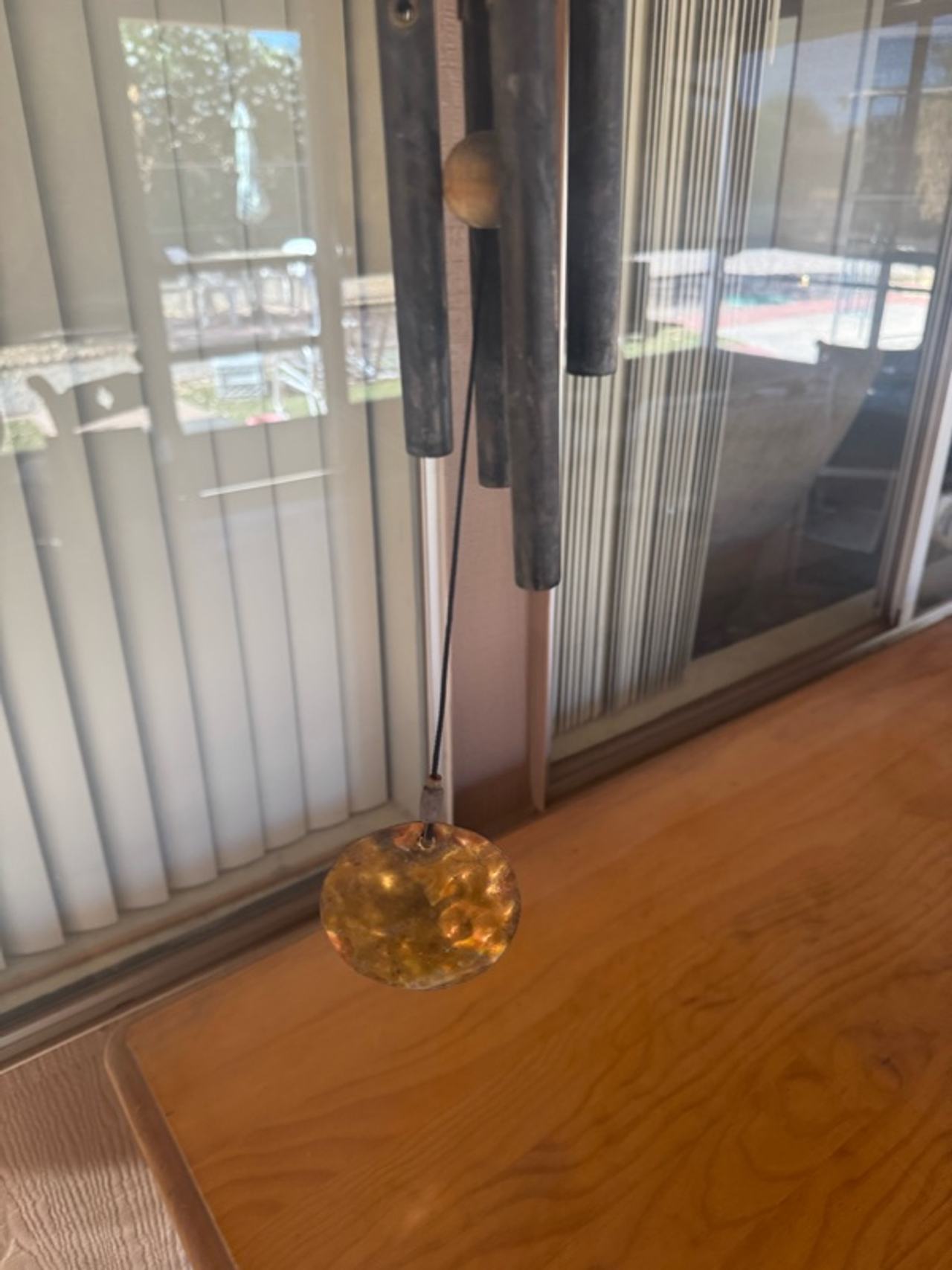 Hand Made Japanese Garden Wind Chime Colored Glaze