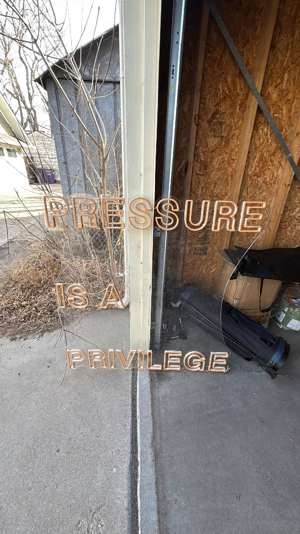 Pressure is a Privilege Neon Sign