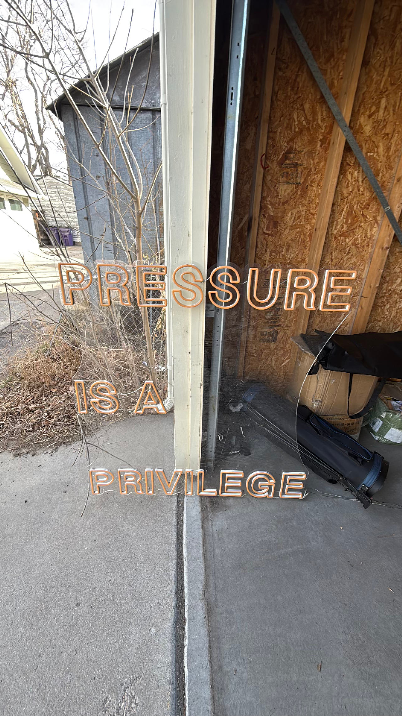 Pressure is a Privilege Neon Sign