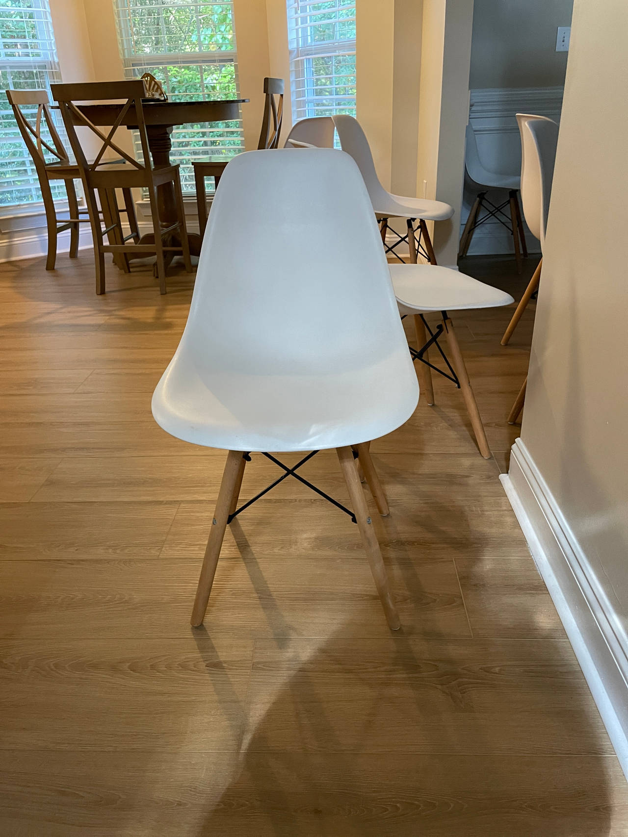 Eames Style Molded Plastic Dining Chair