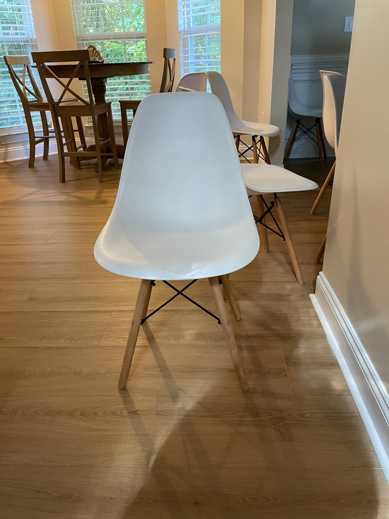 Eames Style Molded Plastic Dining Chair