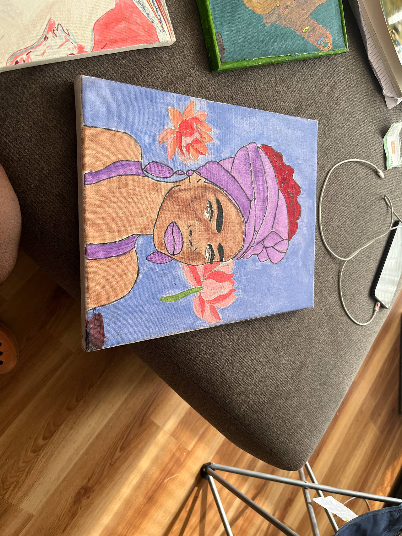 Original Portrait Painting on Canvas