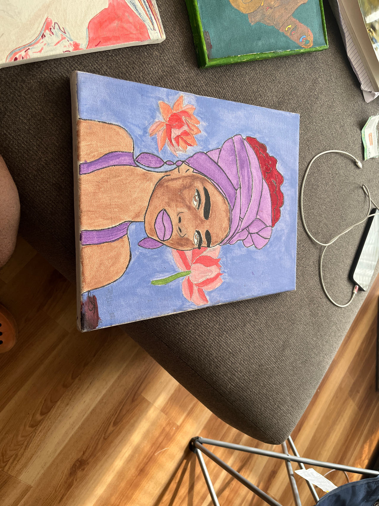 Original Portrait Painting on Canvas