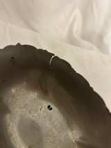 Vintage Floral Repousse Footed Pewter Bowl - Image 7