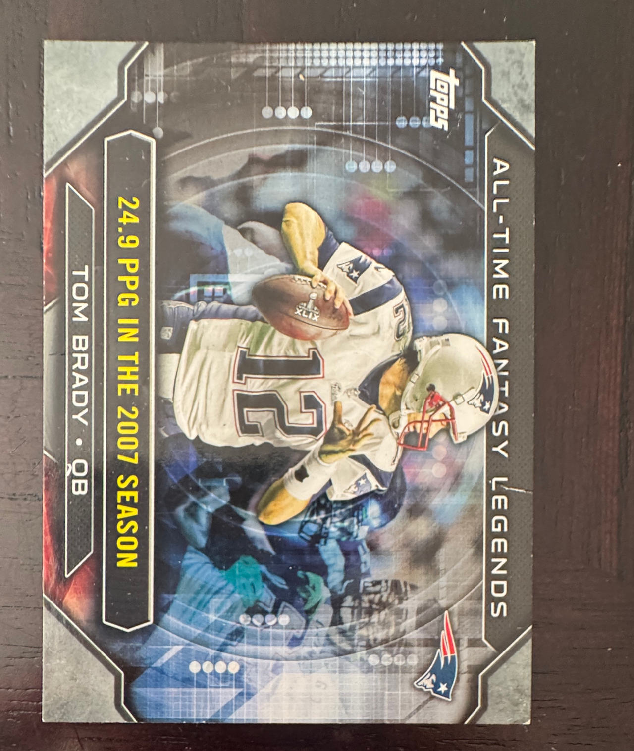 2014 Topps Football All-Time Fantasy Legends Tom Brady #AFL-TB