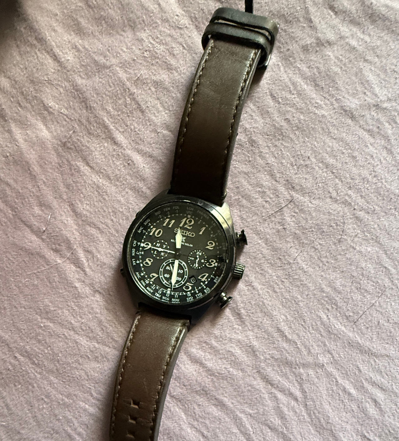 Seiko Prospex World Time Solar Chronograph SSC489
