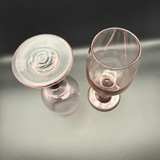 Pink Ombre Stemmed Wine Glasses - Image 2