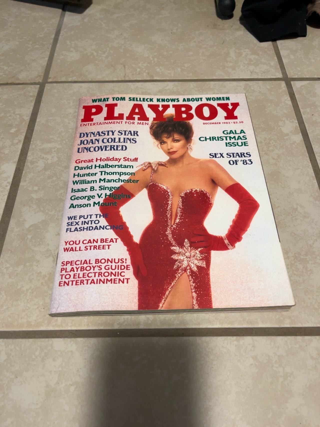Playboy December 1983 Joan Collins Issue
