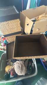 Woven Stacking Storage Bins with Lids-SET OF 3 - Image 2