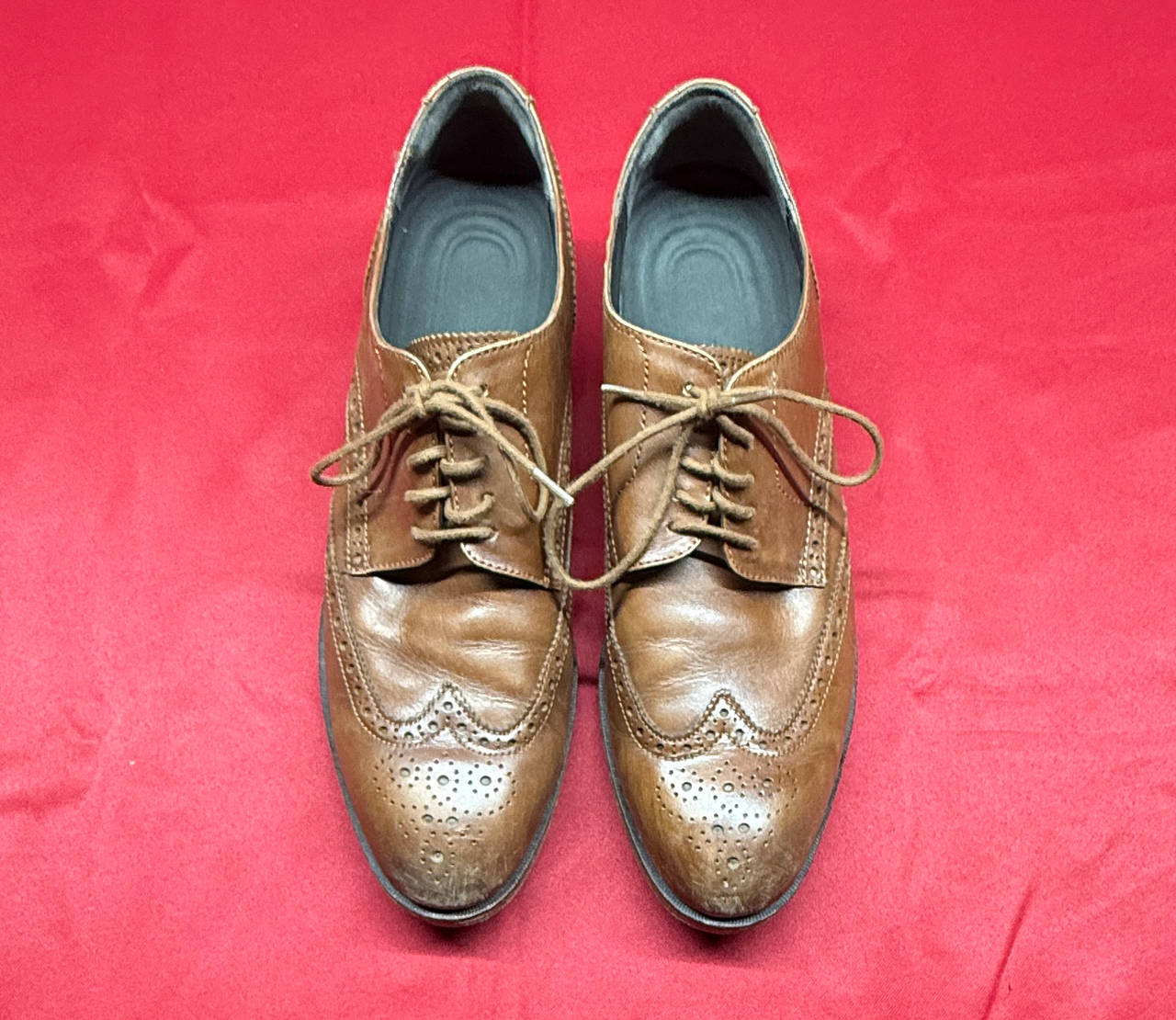 Cole Haan Brown Leather Wingtip Oxfords