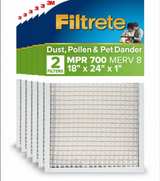 Filtrete 2-Pack 18x24x1 AC Furnace Air Filter, MPR 700, MERV 8, Tough on Pollen - Image 1