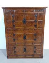 Korean Antique Elm Wood Kitchen Chest - Image 1