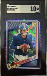 2025 Donruss Jaxson Dart The Rookies SGC 10 - Image 1