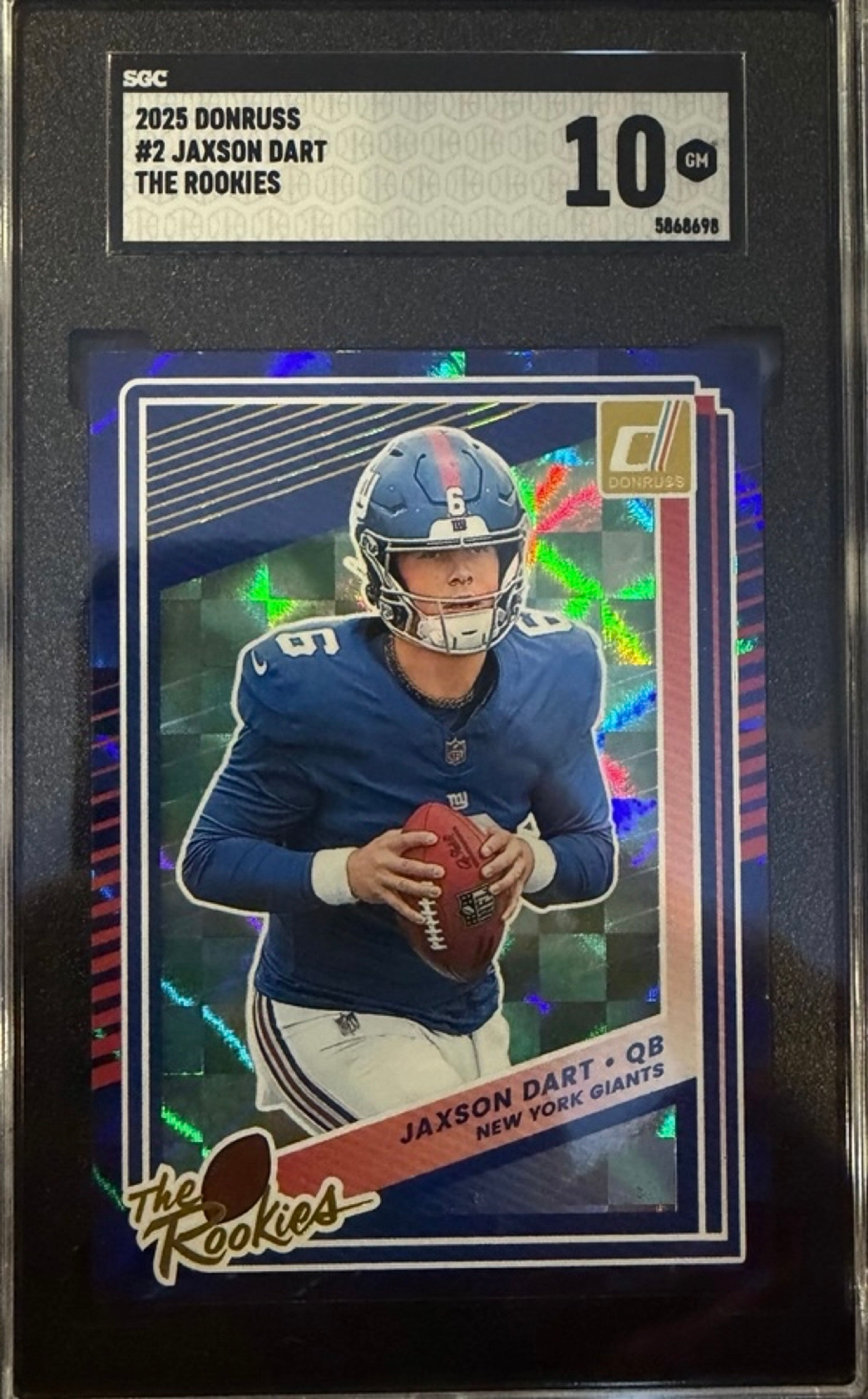 2025 Donruss Jaxson Dart The Rookies SGC 10