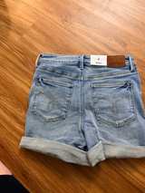 Judy Blue High Waist Mid-Thigh Cuffed Denim Shorts - Image 5