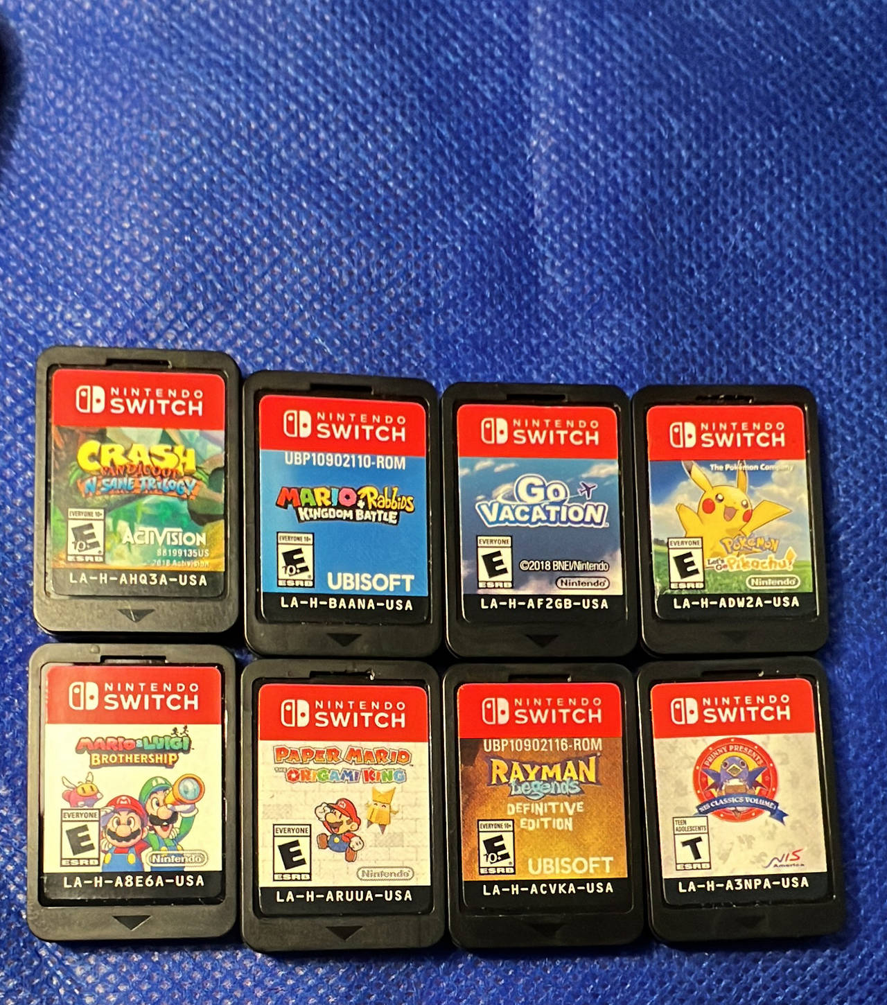 Nintendo Switch 8-Game Cartridge Lot
