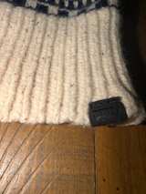 Levi’s Jeans Beanie Hat Off White Beige Black Winter Cap - Image 3