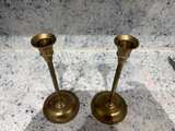 Vintage Brass Taper Candle Holders Pair - Image 4