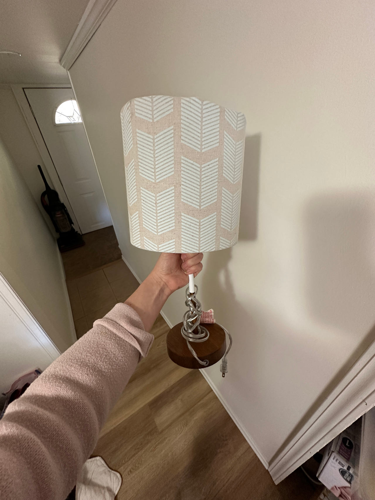 Table Lamp with Patterned Shade