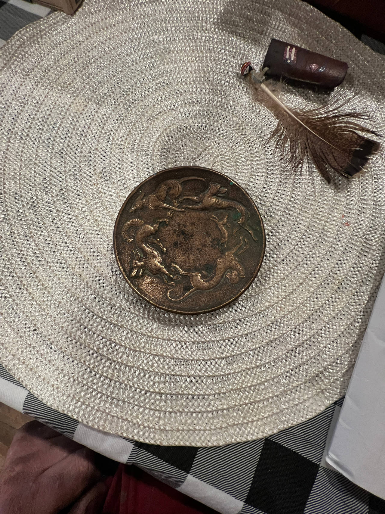 Vintage Brass Decorative Dish