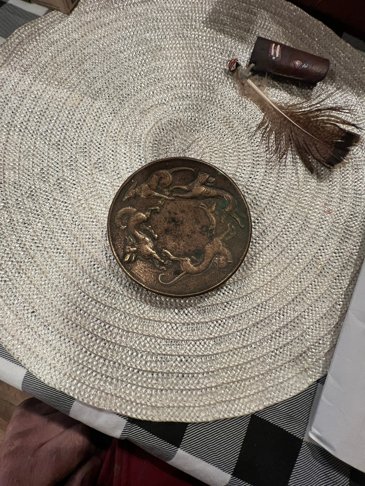 Vintage Brass Decorative Dish