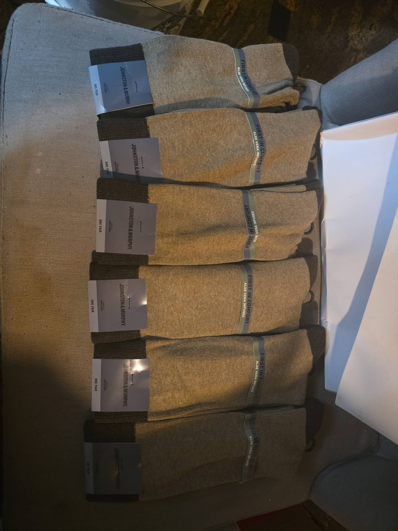 Johnston & Murphy First in Comfort Aloe Vera Infused Dress Socks