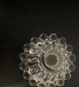 Fenton Clear Hobnail Glass Candle Holder - Image 1
