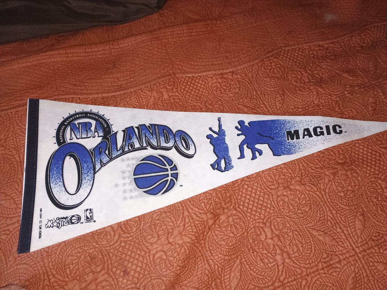 Vintage Orlando Magic NBA Pennant Trench Mfg. Co.