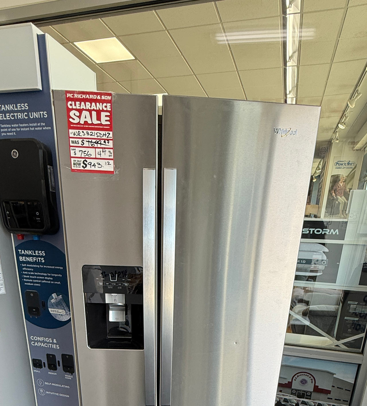 Whirlpool 33-inch Wide Side-by-Side Refrigerator - 21 cu. ft.